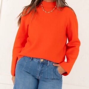 Red orange sweater